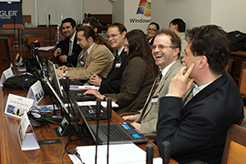 Judges at the local round of the Imagine Cup 2007 competition
