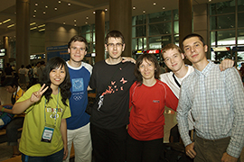 Our team with Professor Bieliková and our team’s Korean supporter at the airport in Seoul